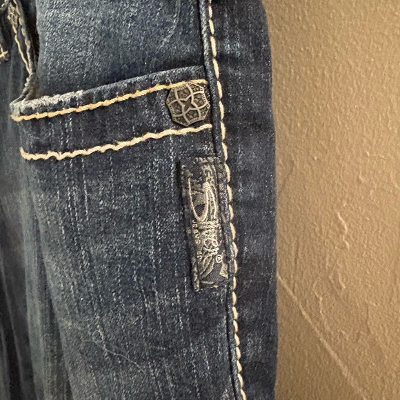 SilverJeans Suki Dark Blue Slim Boot Jeans - Picture 2 of 6